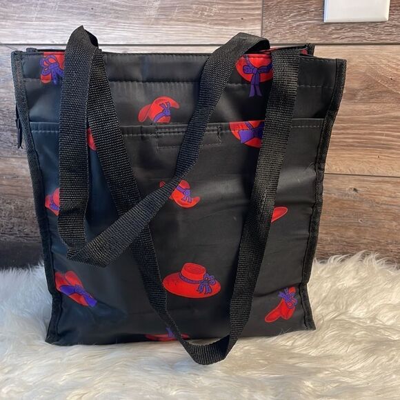 Red Hat Tote Bag Beach Bag Lunch Bag Overnight Bag - Picture 7 of 14